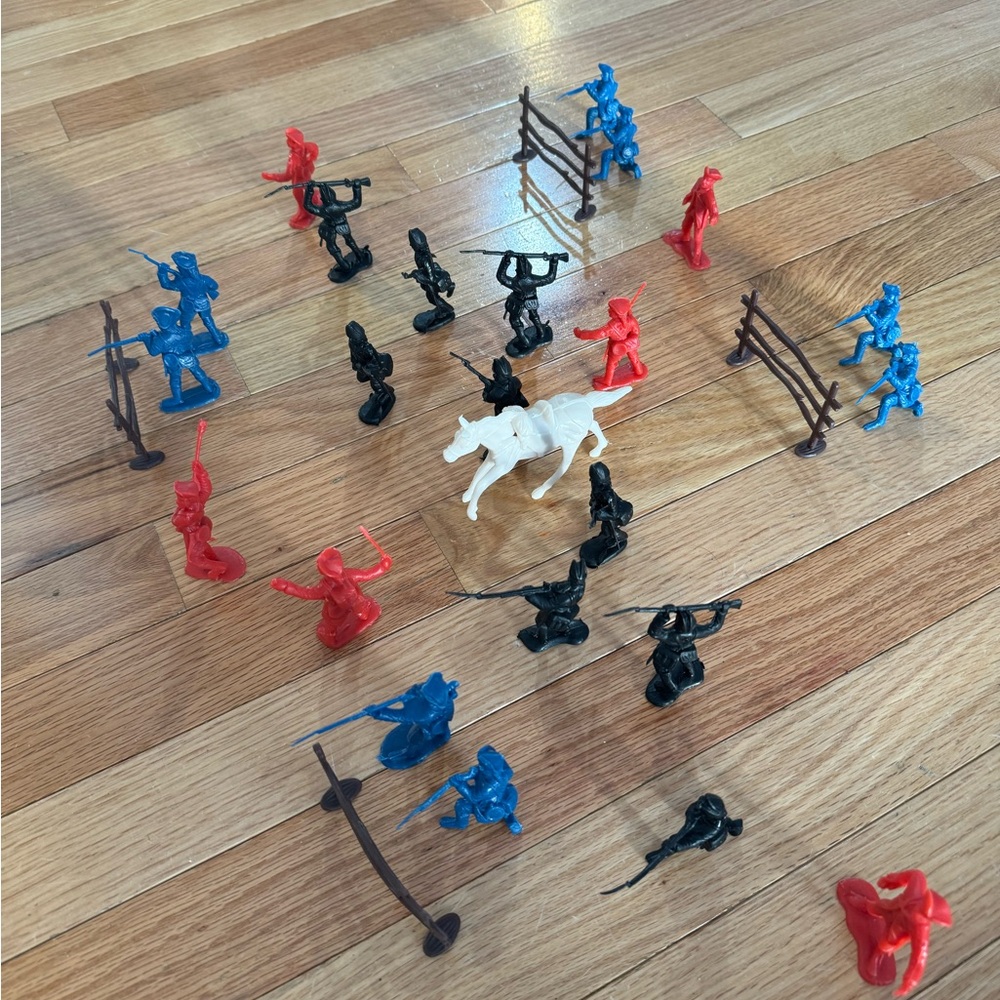Toy Soldier Set - Blue, Red, Black, White